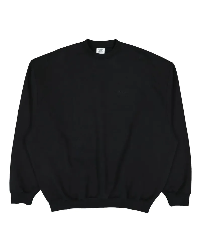 VETEMENTS Sweatshirt mit Logo-Stickerei - Schwarz Schwarz