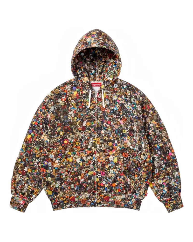 Supreme Being x Mike Kelley graphic-print hoodie - Braun Braun