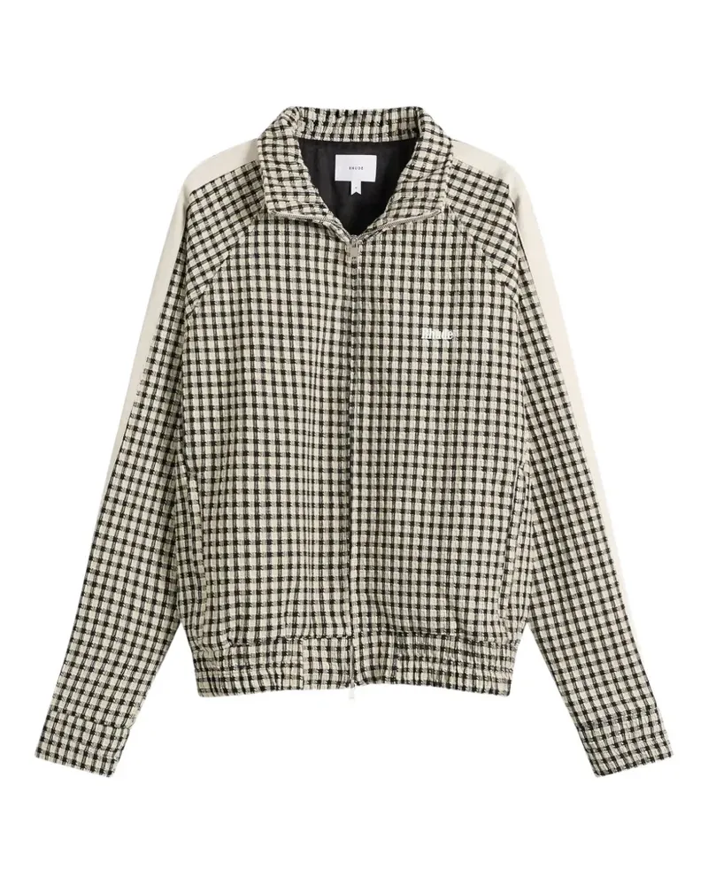 RHUDE Gingham Hamptons track jacket - Weiß Weiß