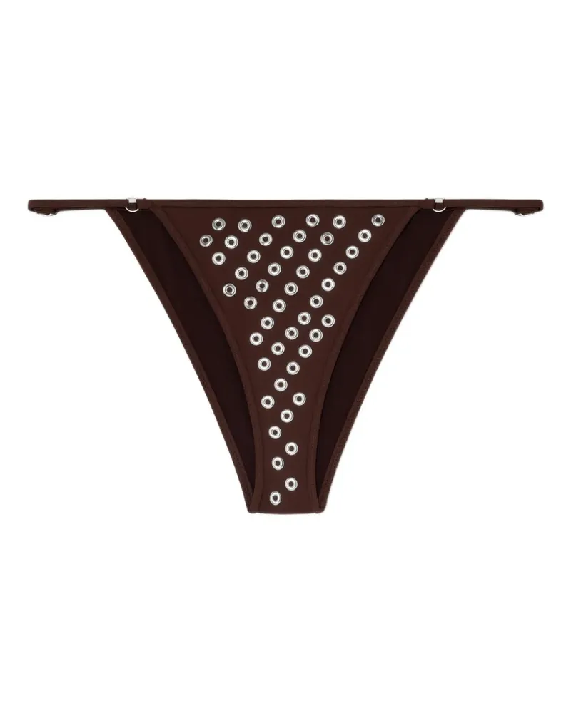 GIMAGUAS eyelet bikini bottom - Braun Braun