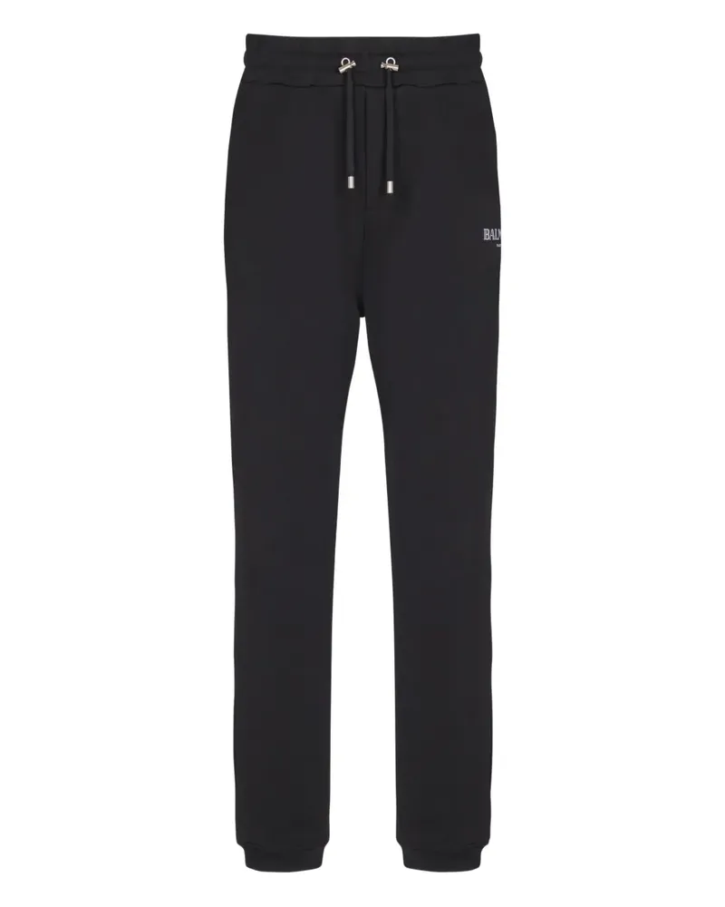 Balmain Jogginghose mit Logo-Print - Schwarz Schwarz