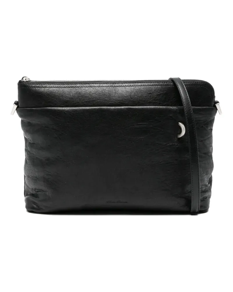 Rick Owens Schultertasche mit Reißverschluss - Schwarz Schwarz