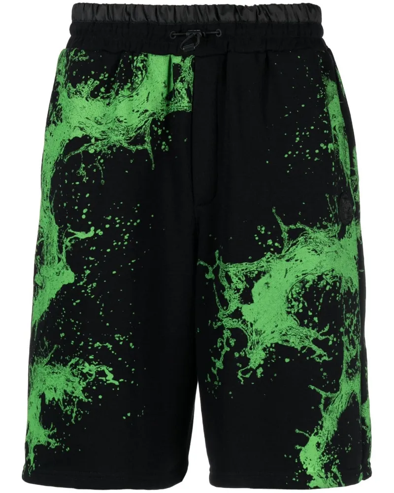 Philipp Plein Splash Extreme Joggingshorts Schwarz