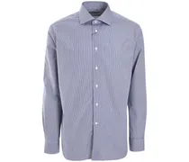 Hemd mit Mini-Karo - Blau