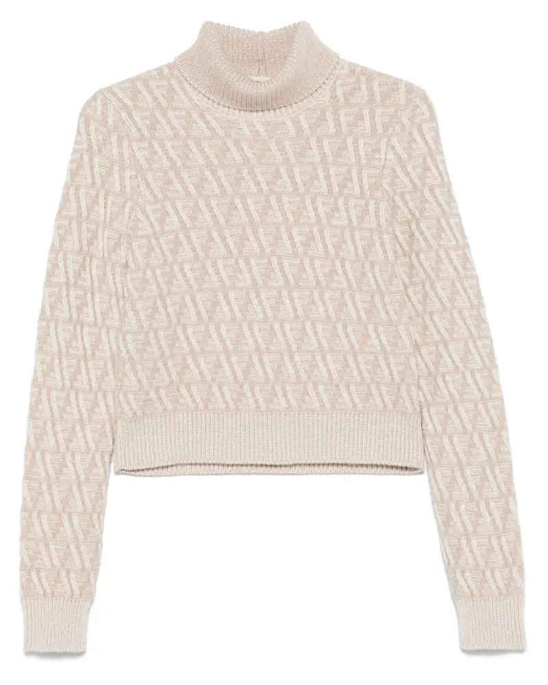 Fendi Pullover mit FF - Nude Nude