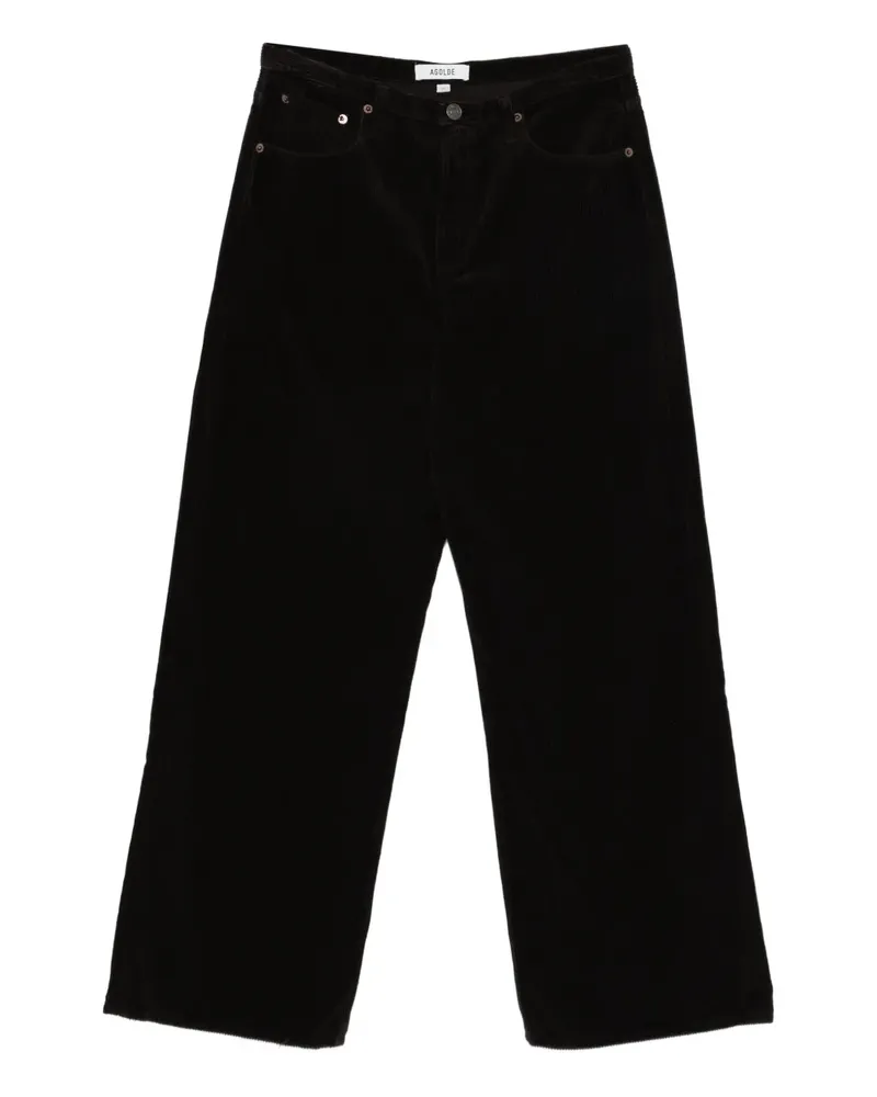 AGOLDE Jeans mit V-Bund - Schwarz Schwarz