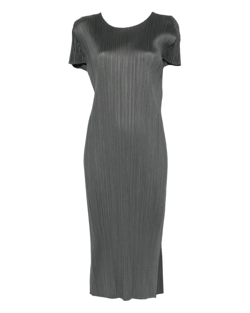 Issey Miyake Plissiertes Kleid - Grün Grün