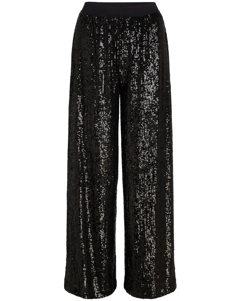 Karl Lagerfeld Jerseyhose mit Pailletten - Schwarz Schwarz