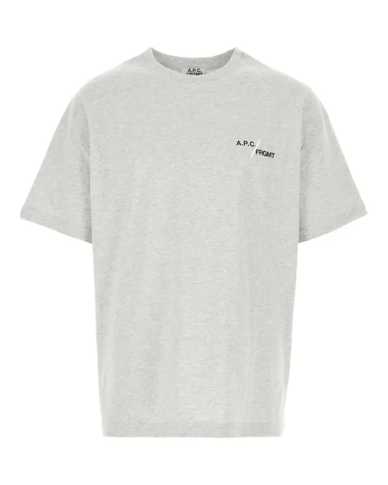 A.P.C. Renoncement logo-print T-shirt - Grau Grau