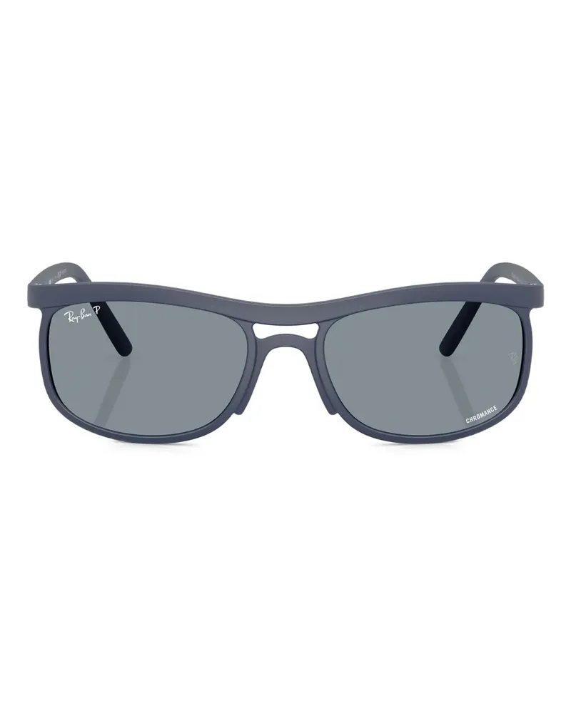 Ray Ban Sonnenbrille mit eckigem Gestell - Blau Blau