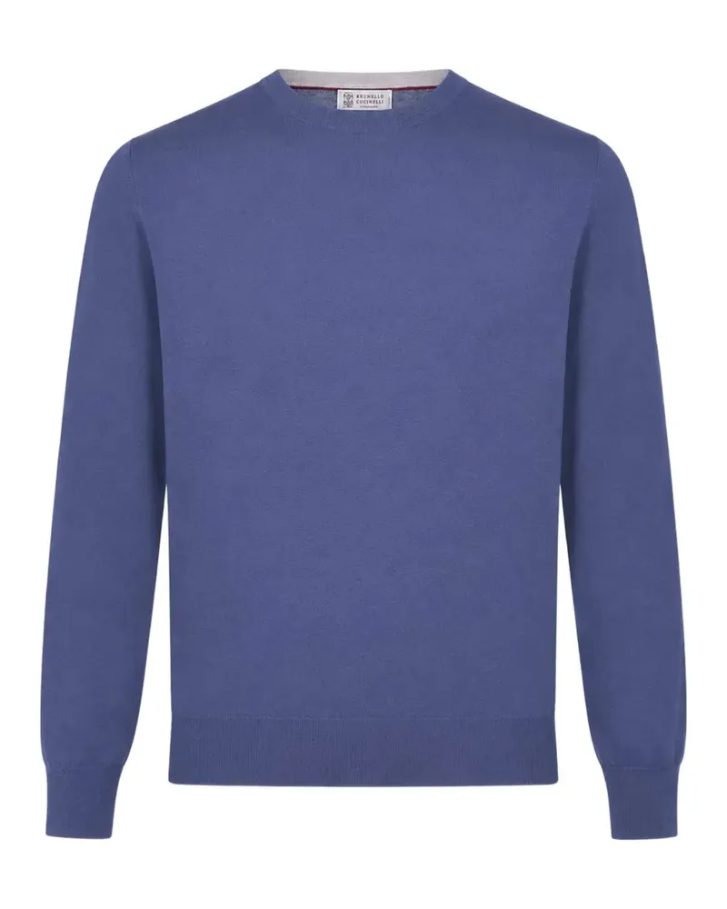 Brunello Cucinelli Pullover mit rundem Ausschnitt - Blau Blau