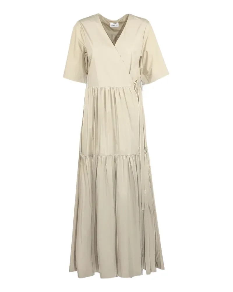 P.A.R.O.S.H. P.A.R.O H. V-neck wrap dress - Nude Nude