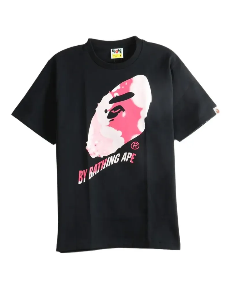 BAPE logo-print T-shirt - Schwarz Schwarz