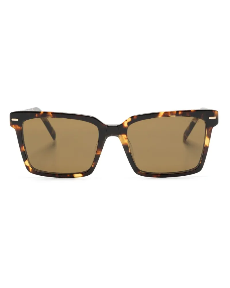 Miu Miu Eckige Sonnenbrille in Schildpattoptik - Braun Braun