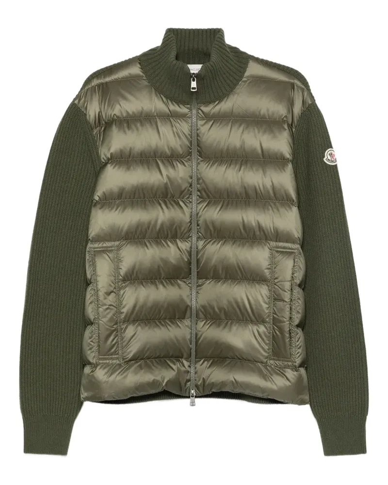 Moncler Gefütterter Cardigan mit Reißverschluss - Grün Grün