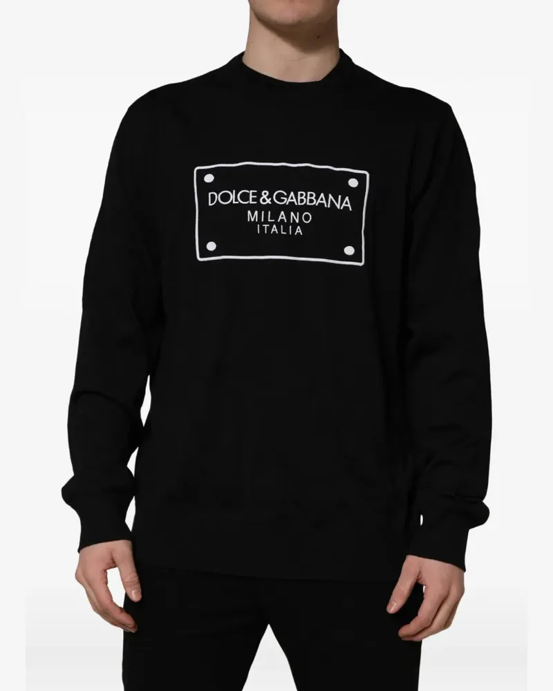 Dolce & Gabbana Sweatshirt mit Logo-Print - Schwarz Schwarz