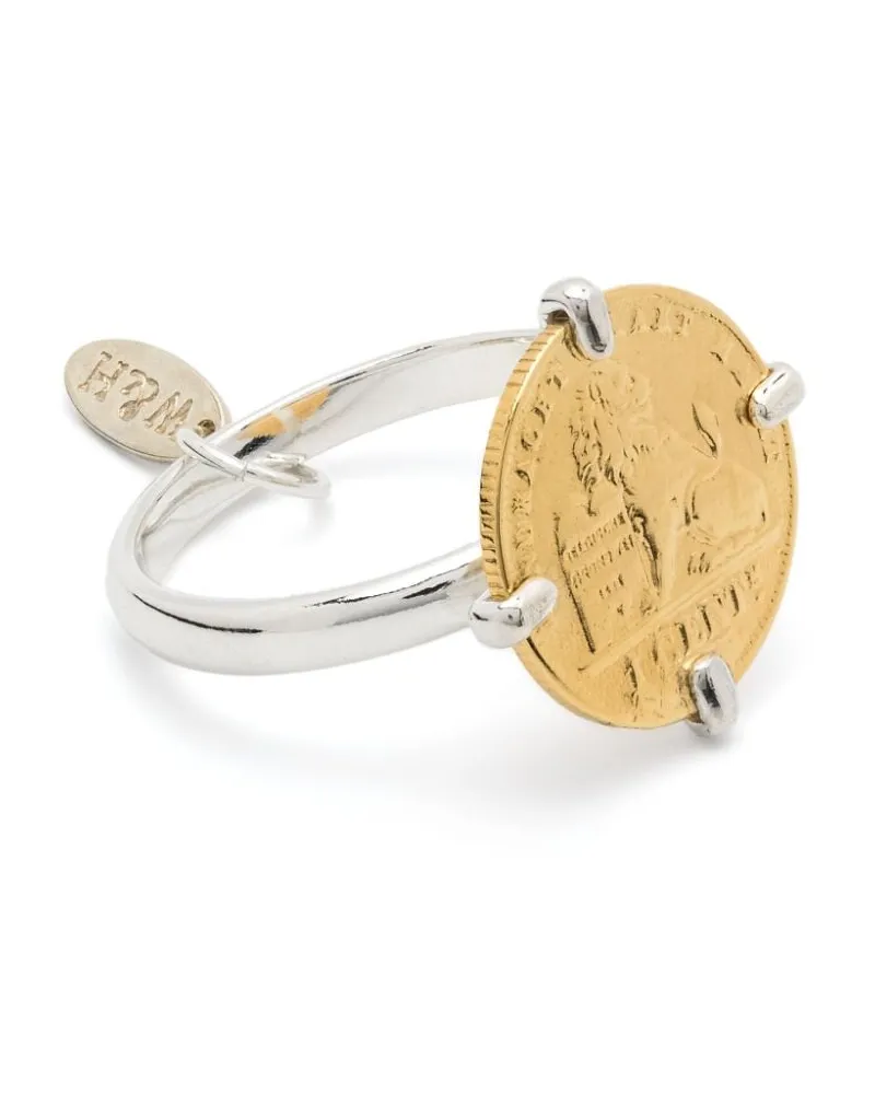 Wouters & Hendrix coin-appliqué ring - Silber Silber