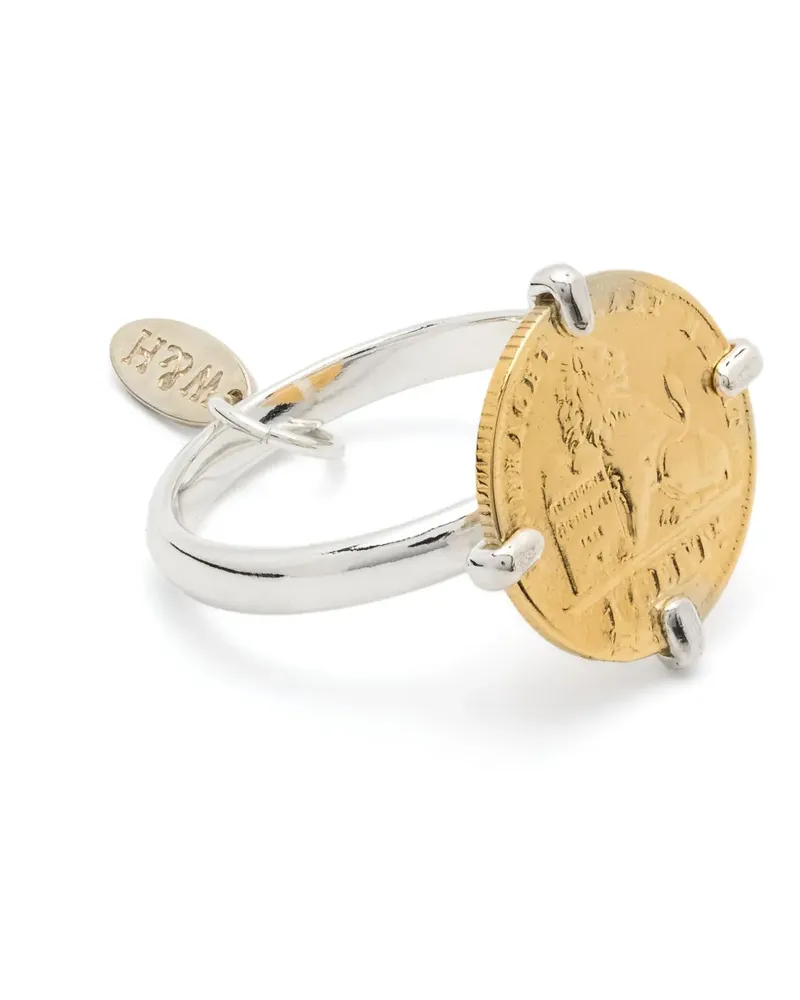Wouters & Hendrix coin-appliqué ring - Silber Silber