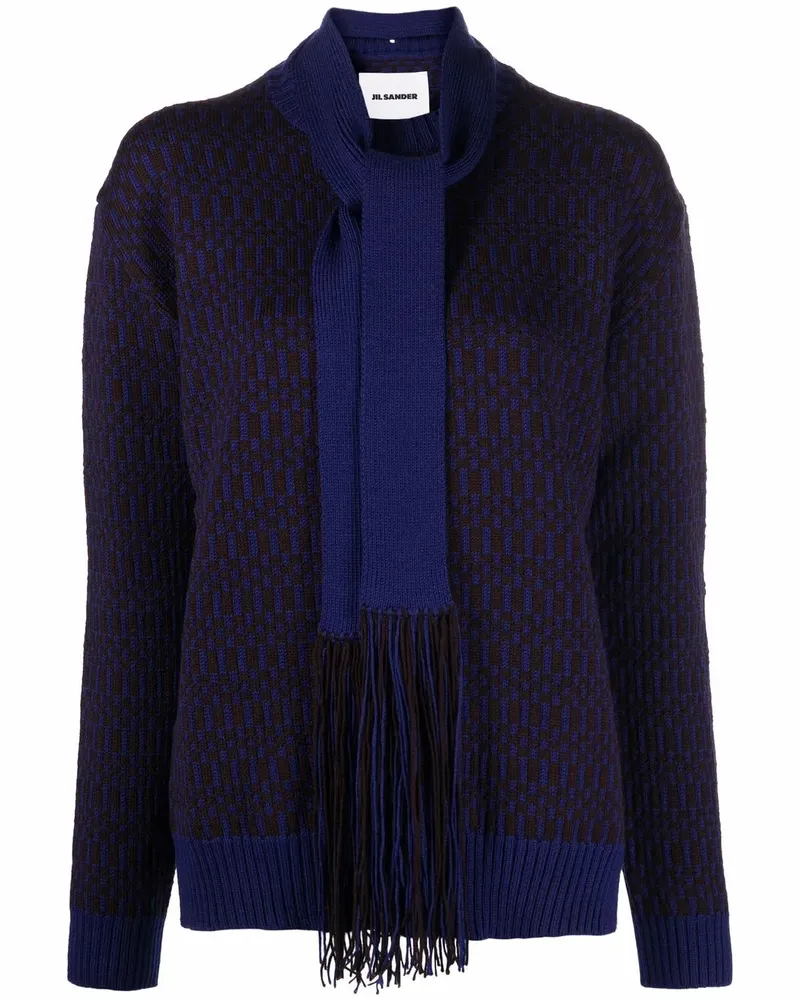 Jil Sander Pullover mit Intarsien-Motiv - Braun Braun
