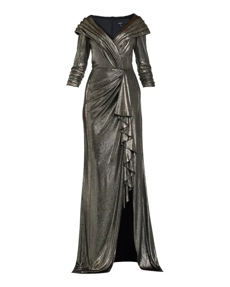 Tadashi Shoji Kleid im Metallic-Look - Grau Grau