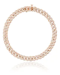 SHAY 18kt 'Mini Pave Link' Rotgoldarmreif Rosa