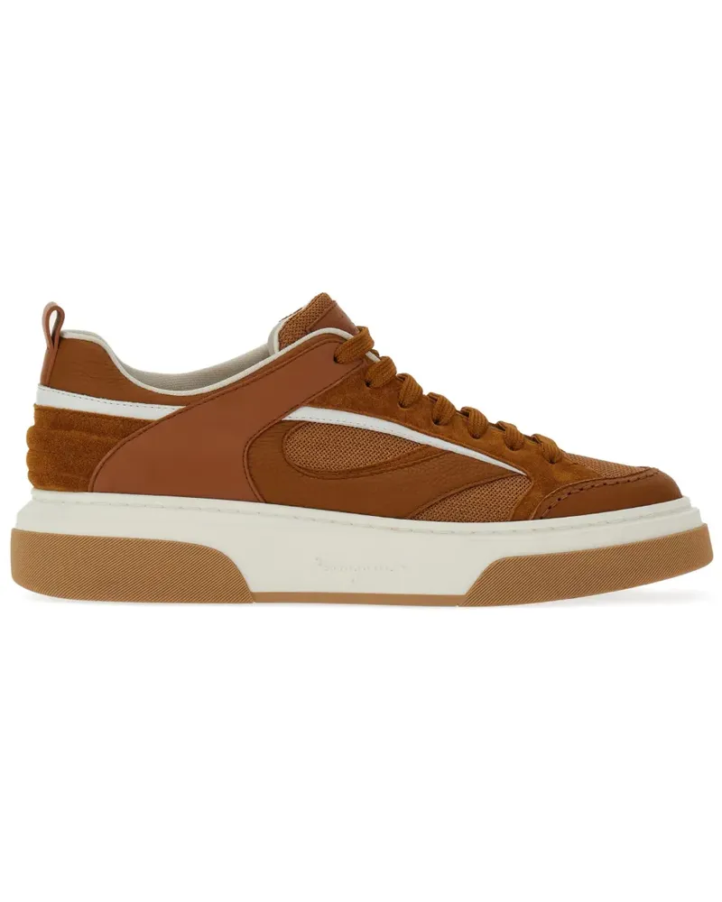 Ferragamo Klassische Sneakers - Braun Braun