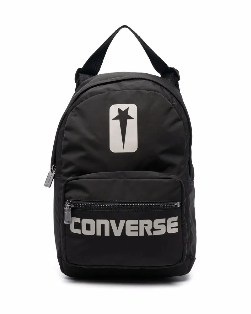 DRKSHDW by Rick Owens X Converse Rucksack mit Logo-Print - Schwarz Schwarz