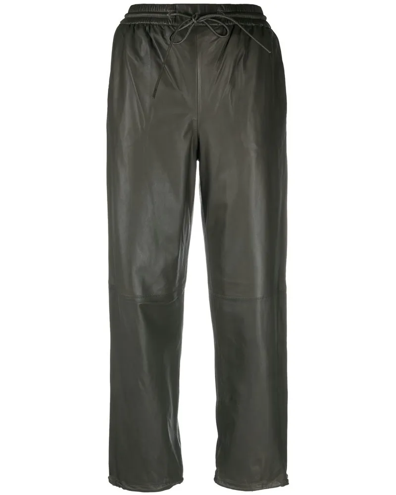 Yves Salomon Hose mit Kordelzug - Grün Grün
