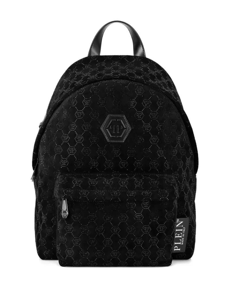 Philipp Plein Rucksack mit Strass - Schwarz Schwarz