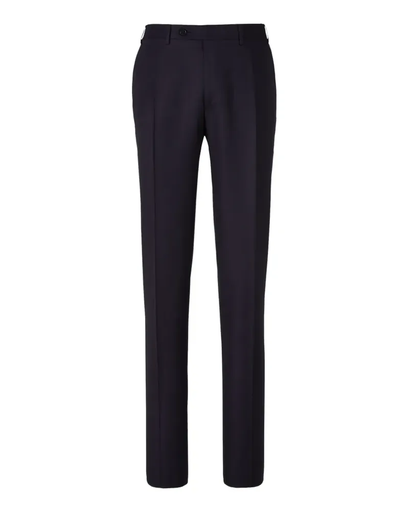 Canali pressed-crease trousers - Blau Blau