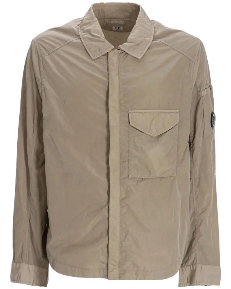 C.P. Company Hemdjacke mit Linsen-Detail - Nude Nude