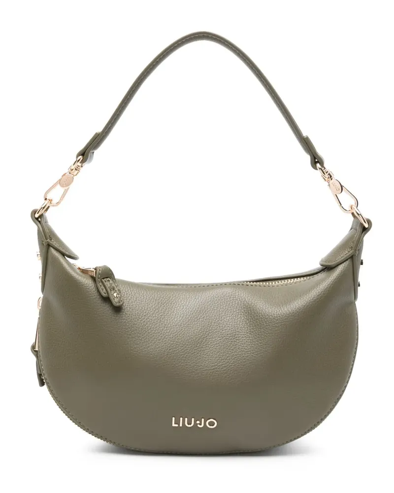 Liu Jo Schultertasche mit Logo-Schild - Grün Grün