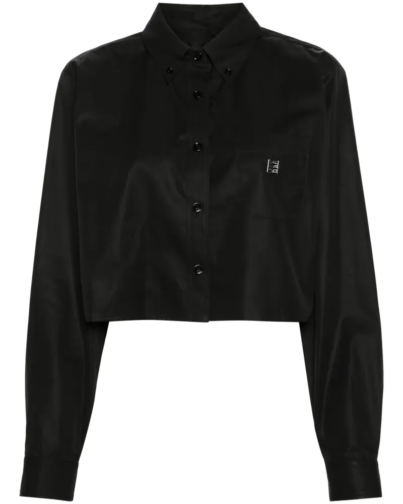 Givenchy Cropped-Hemd mit 4G-Schild - Schwarz Schwarz