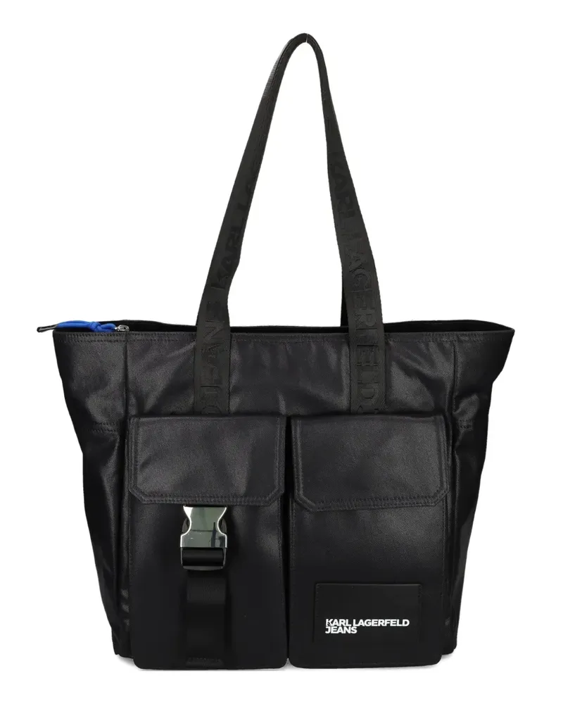 Karl Lagerfeld Schultertasche mit Schnallendetail - Schwarz Schwarz