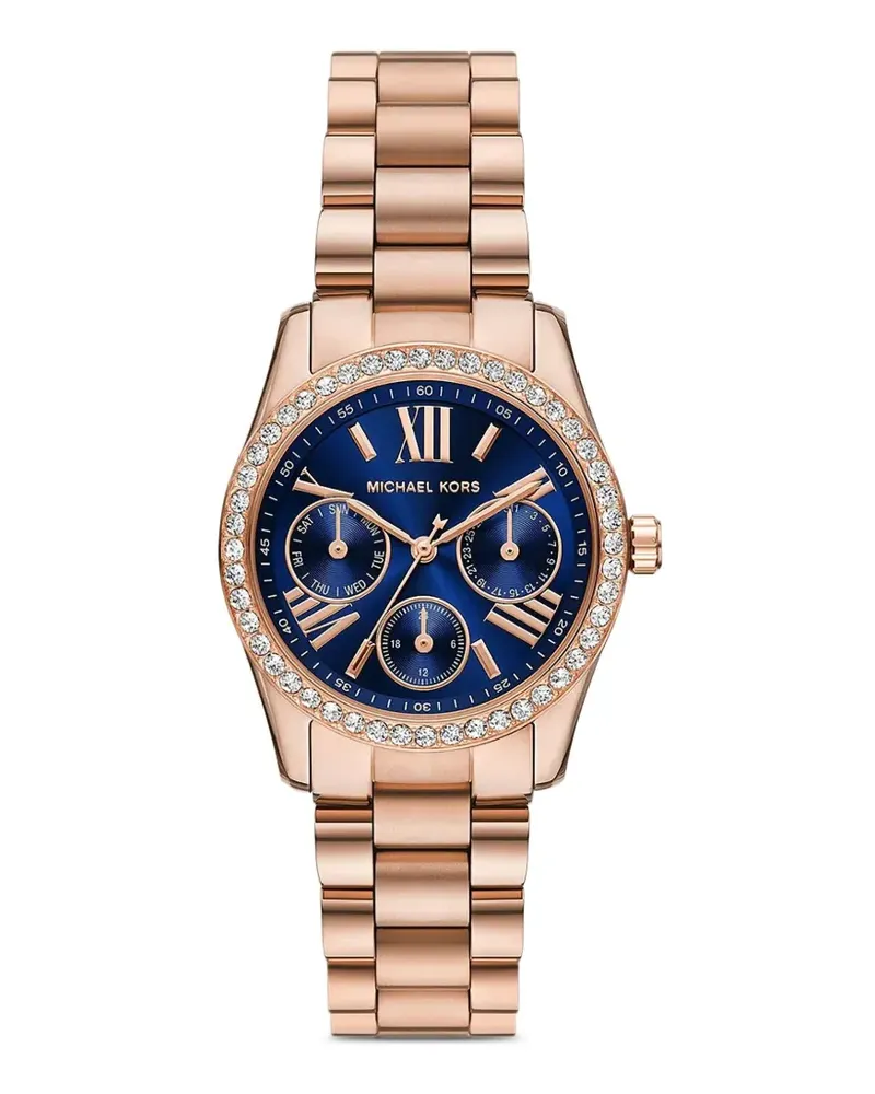 Michael Kors Verzierte Lexington Blue Armbanduhr 38mm - Rosa Rosa