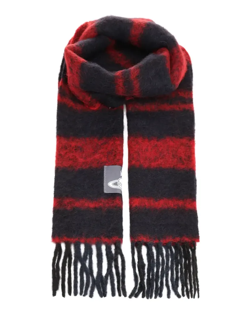 Vivienne Westwood Gestreifter Schal - Rot Rot