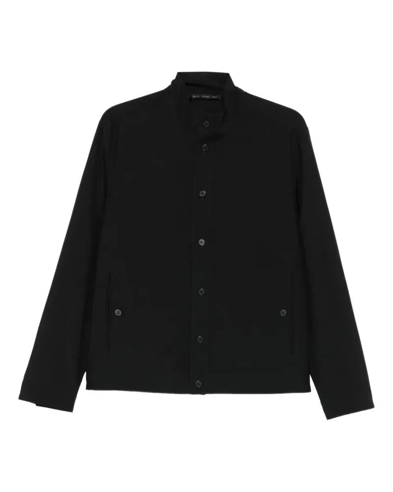 Low Brand high-neck button-up jacket - Schwarz Schwarz