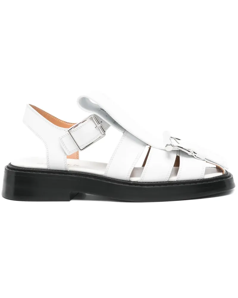Alexander McQueen Sandalen aus Leder - Weiß Weiß