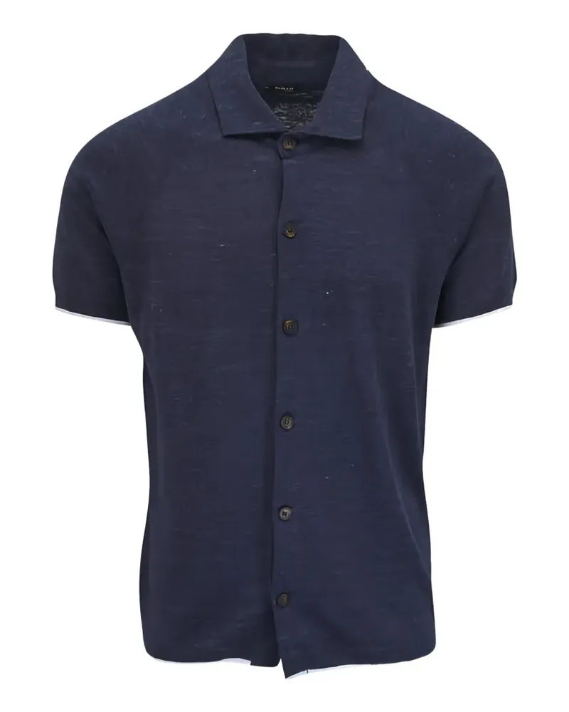 Kiton short-sleeve shirt - Blau Blau
