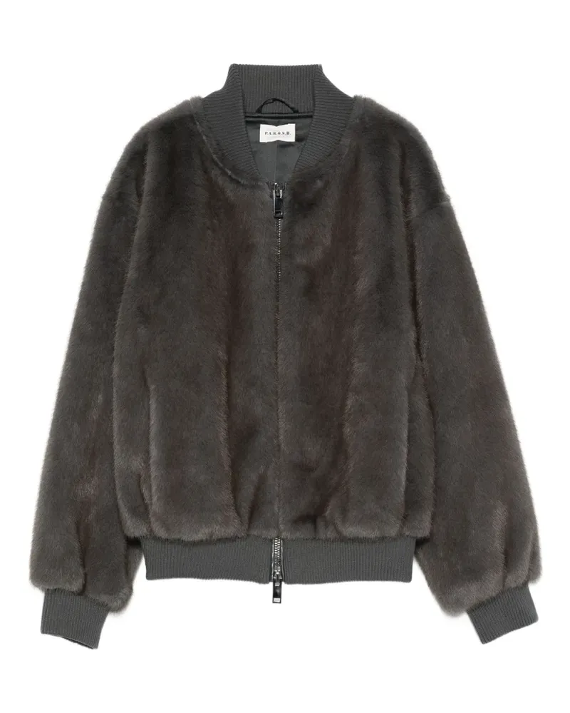 P.A.R.O.S.H. P.A.R.O H. Bomberjacke aus Faux Fur - Blau Blau