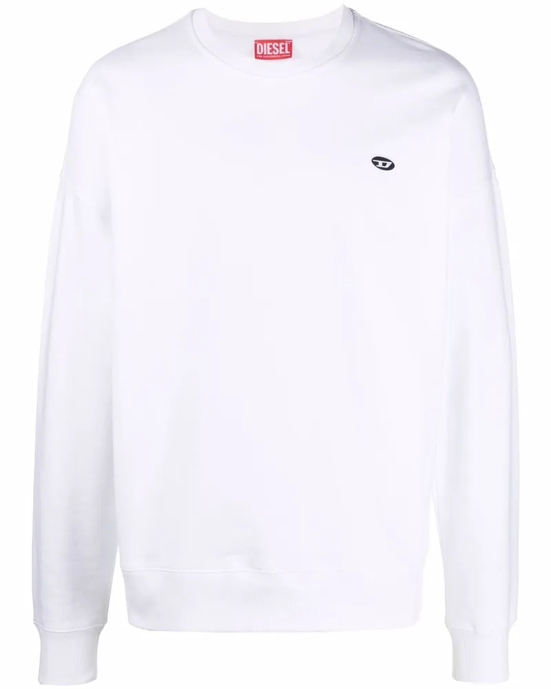 Diesel S-Rob-Doval-PJ Sweatshirt Weiß