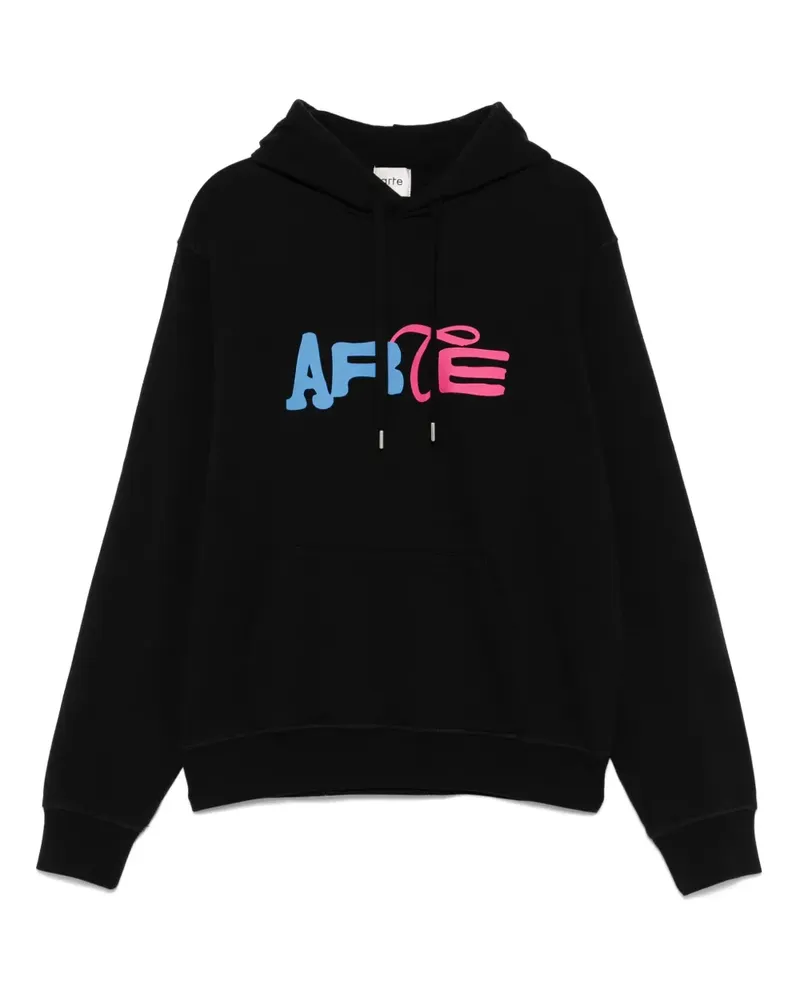 Arte Antwerp duo-logo hoodie - Schwarz Schwarz