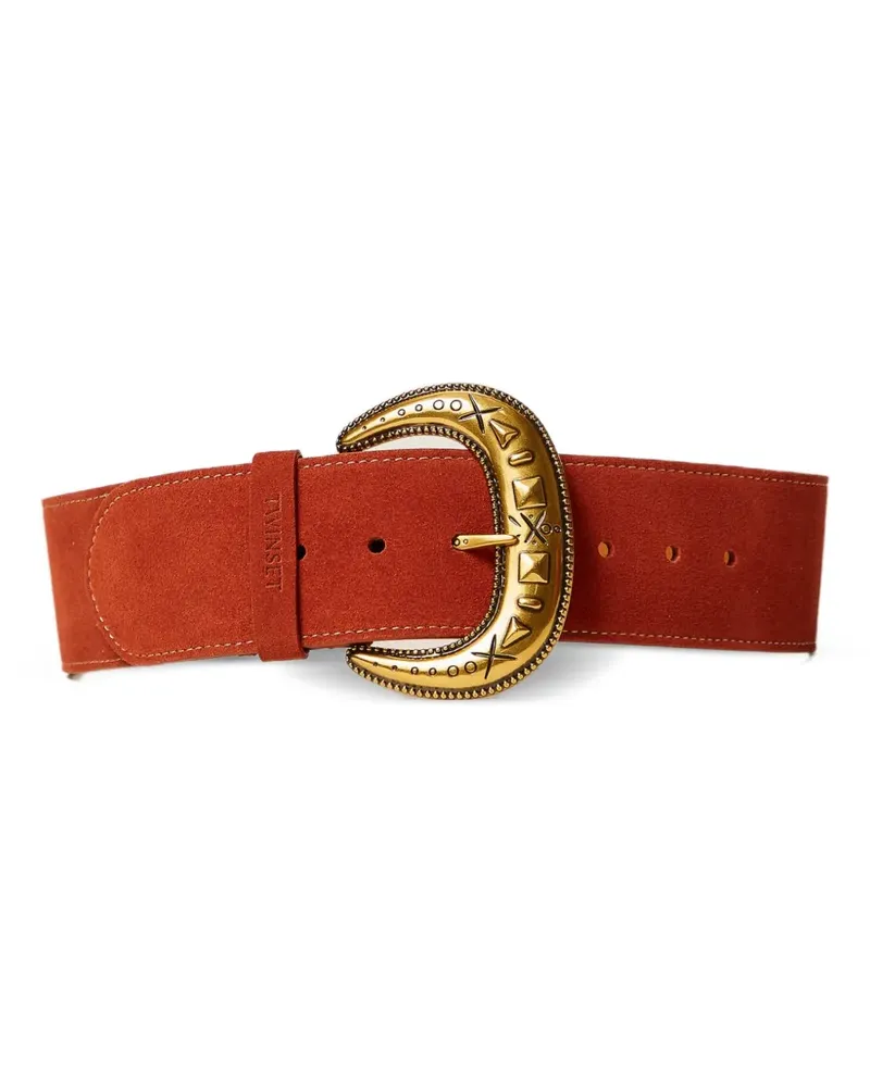 Twin-Set henna ornate buckle belt - Braun Braun