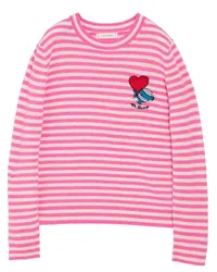 Chinti & Parker x Mr. Man Mr. Bump Heart Pullover Rosa