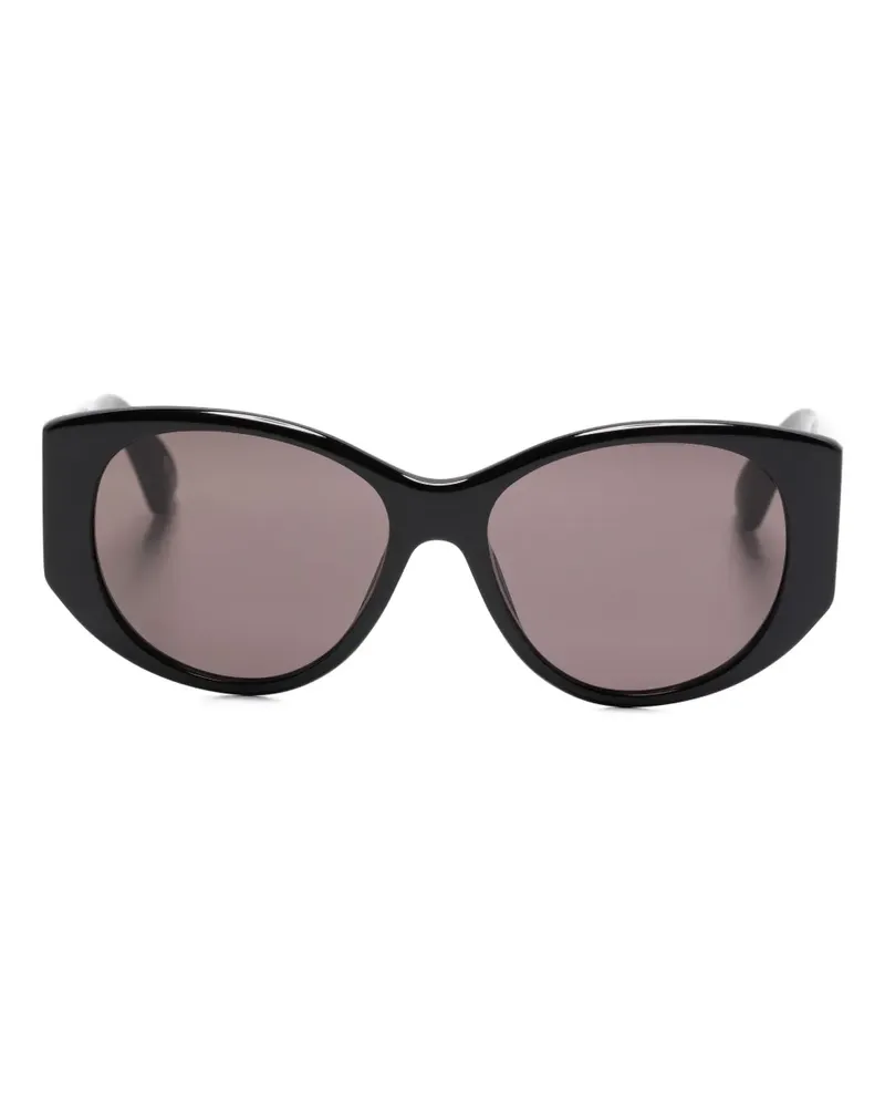 Balenciaga Sonnenbrille mit Logo - Schwarz Schwarz