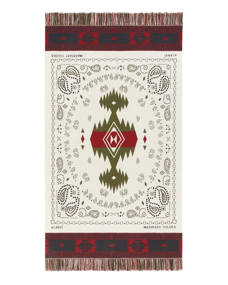 Alanui Decke aus Paisley-Jacquard - Mehrfarbig Mehrfarbig