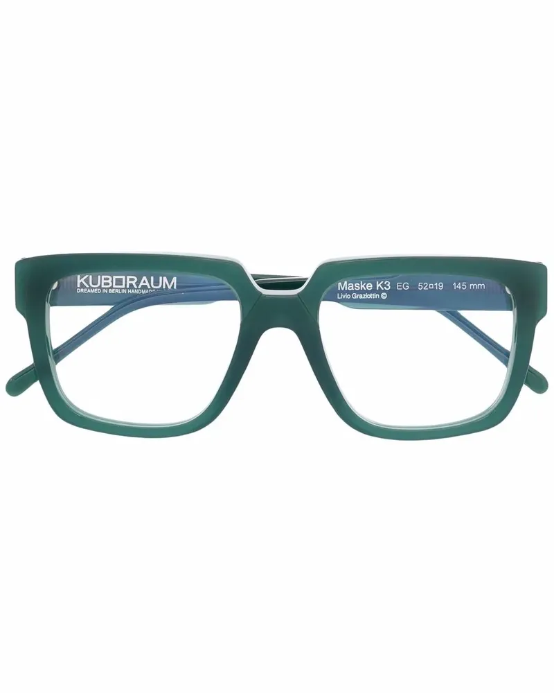 KUBORAUM Brille mit eckigem Gestell - Grün Grün