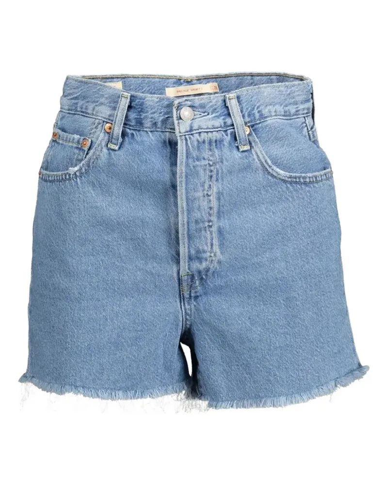 Levi's Jeans-Shorts mit ausgefranstem Saum - Blau Blau