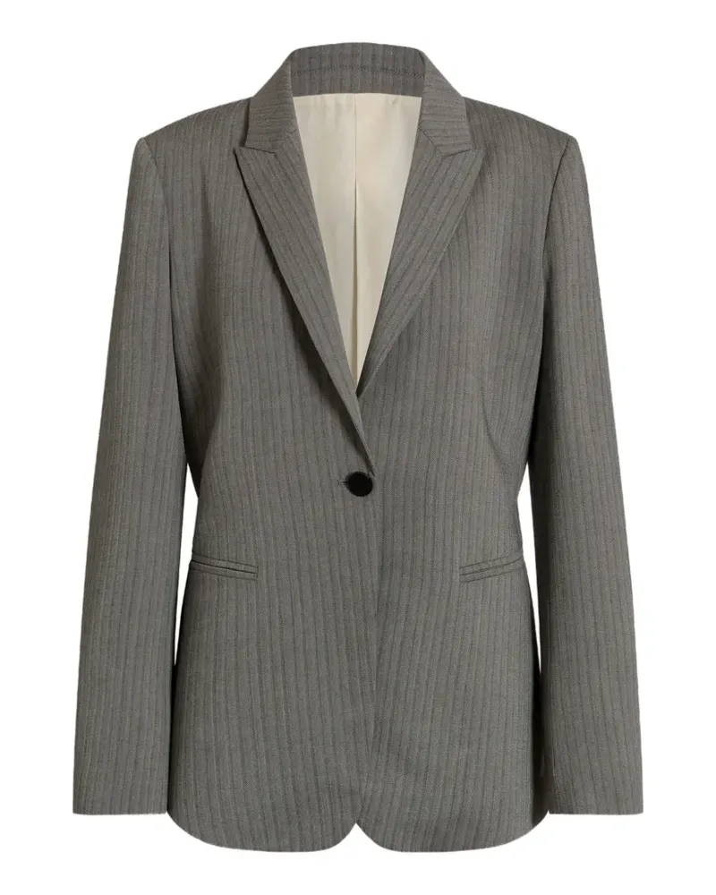 Alberta Ferretti Sakko mit Nadelstreifen - Grau Grau