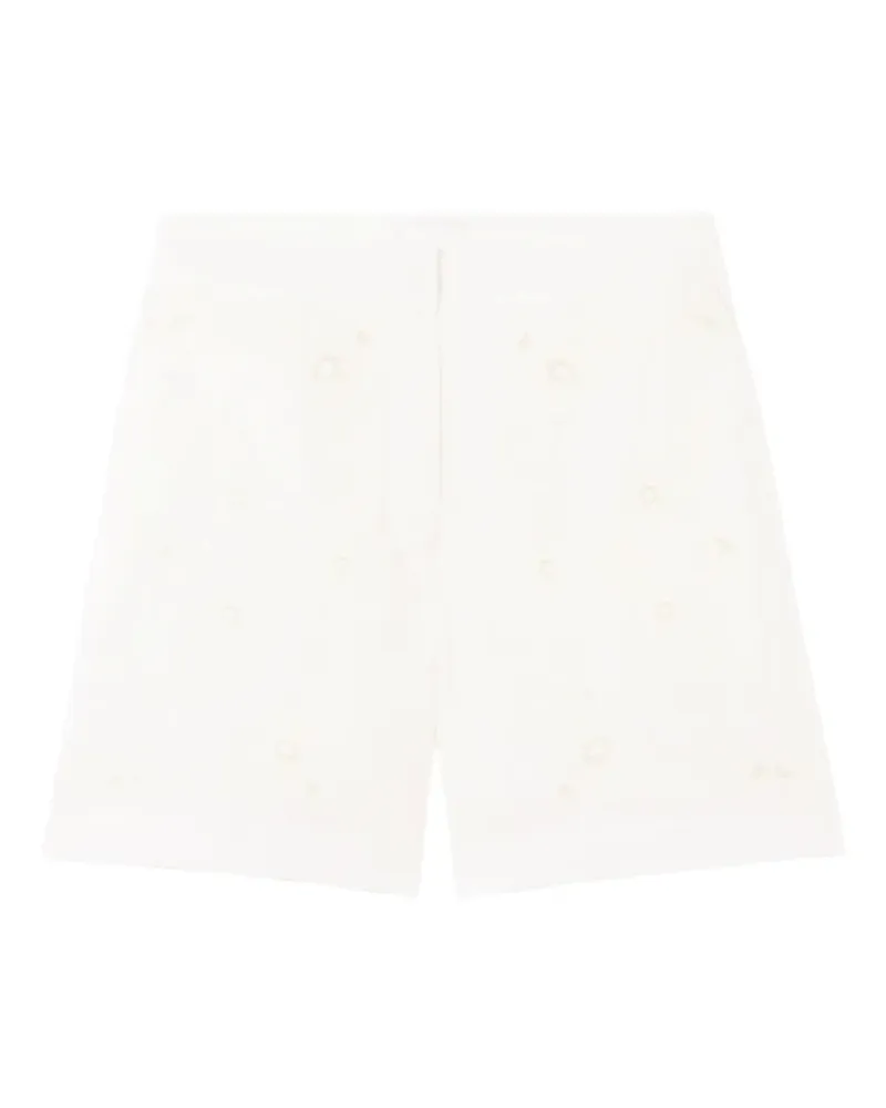 Claudie Pierlot embroidered shorts - Weiß Weiß